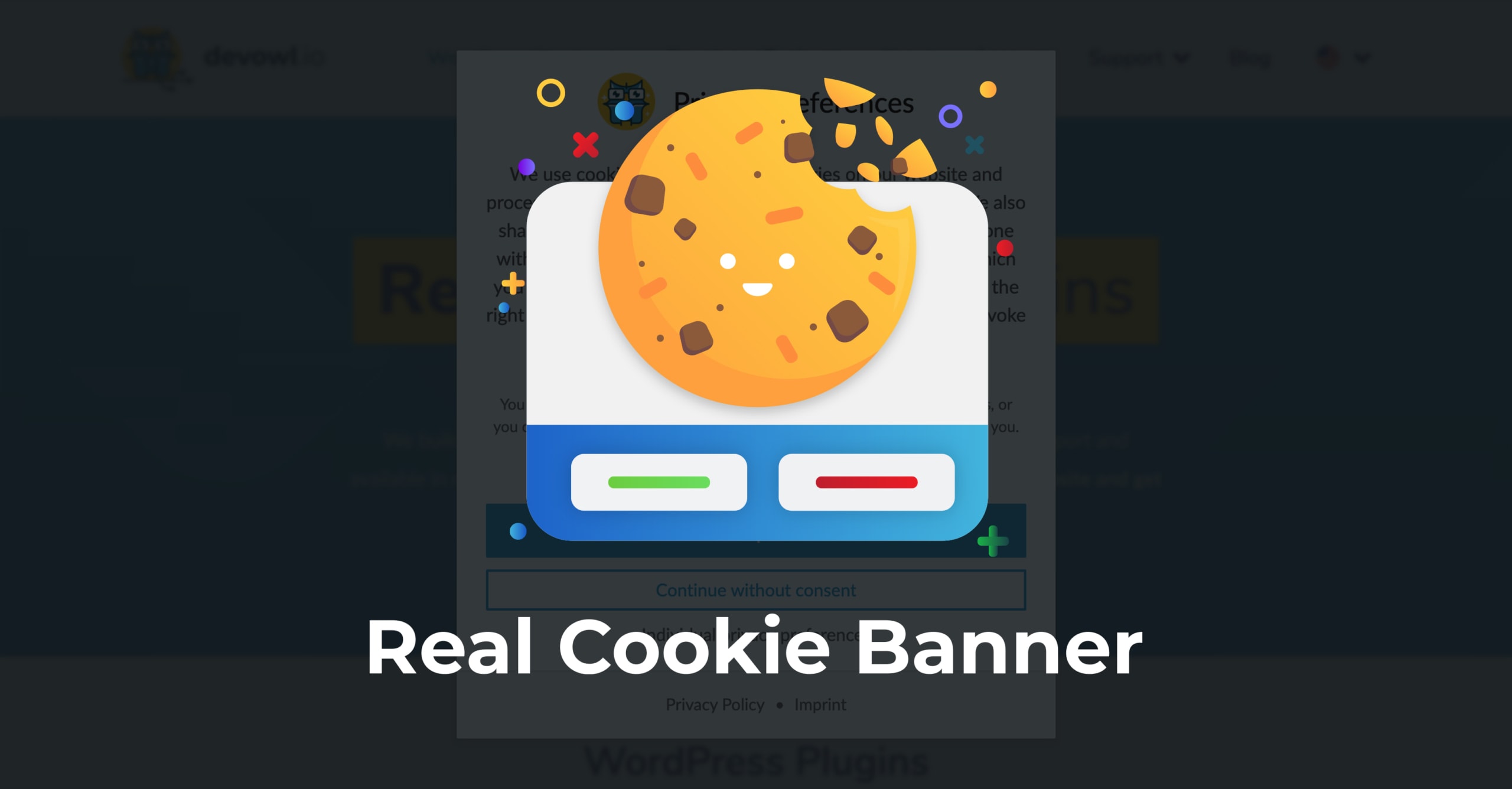 Real cookie banner